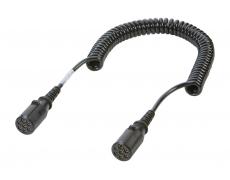 Câble spiralé pour remorques 24N + Prise Surmoulée - ISO 1185